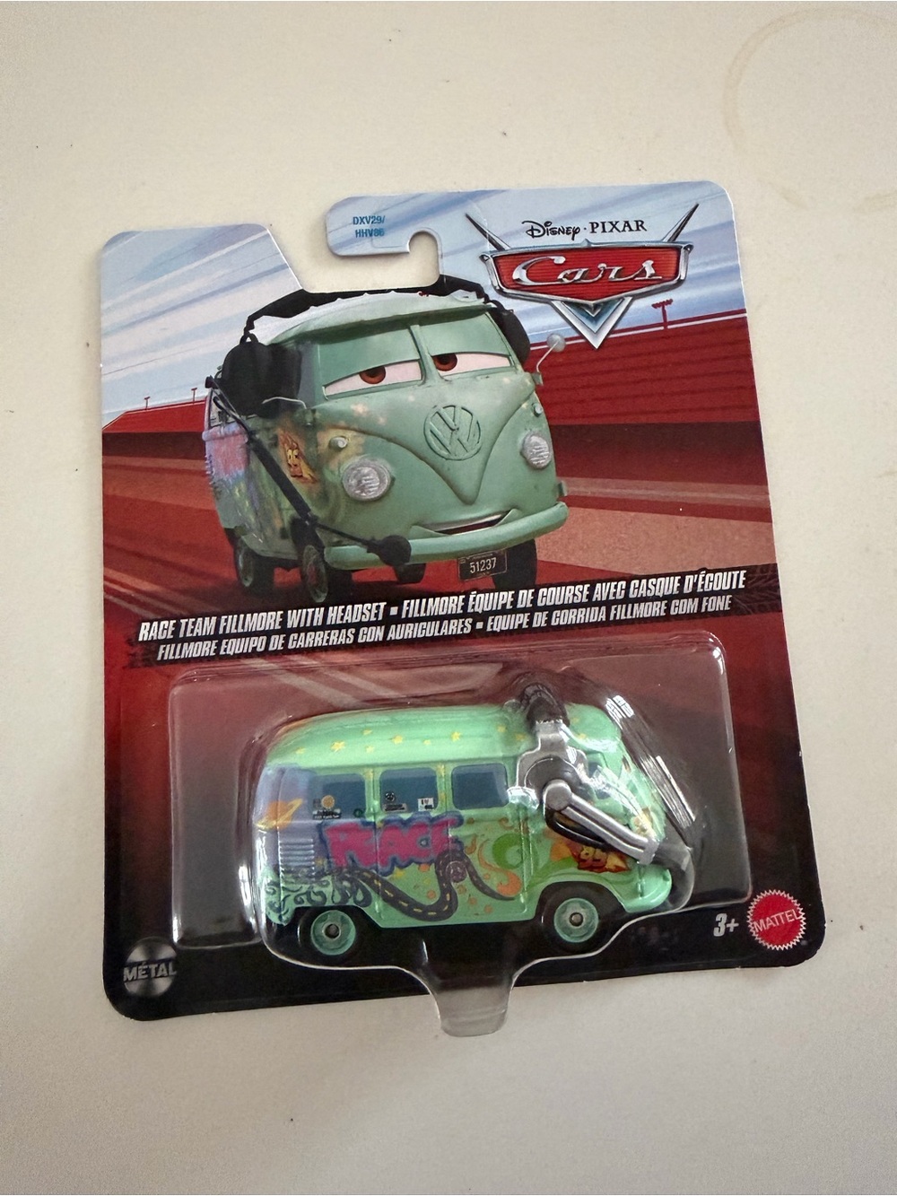 Disney Pixar Cars Race Team Fillmore with Headset
